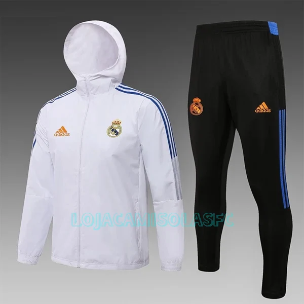 Jaqueta de treino Fato Windrunner Real Madrid Homem 2022/23 Branca