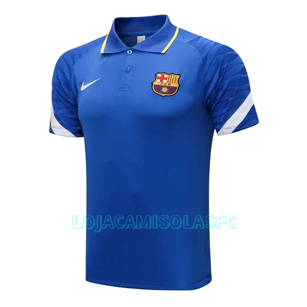 Polo de Treino FC Barcelona Homem 2022/23 Azul