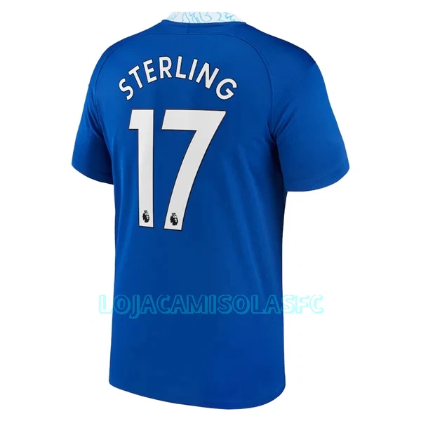 Camisola Chelsea Sterling 17 Homem Equipamento 1ª 2022/23