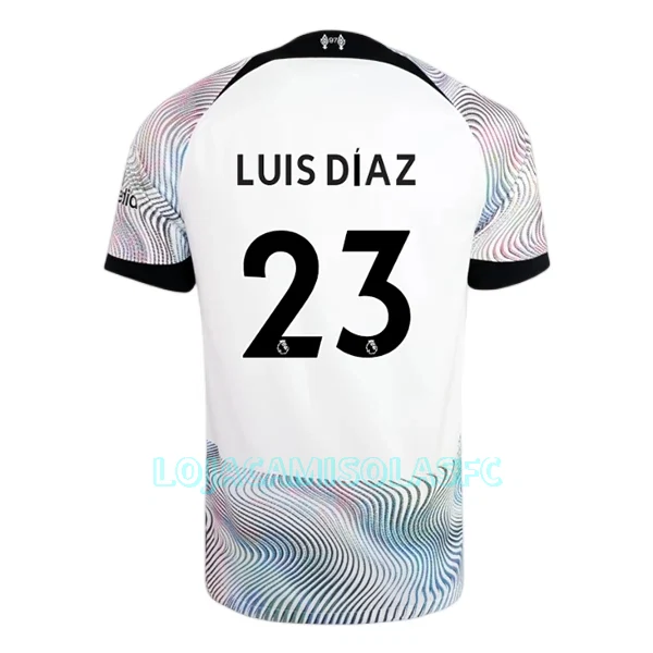Camisola Liverpool Luis Díaz 23 Homem Equipamento 2ª 2022/23