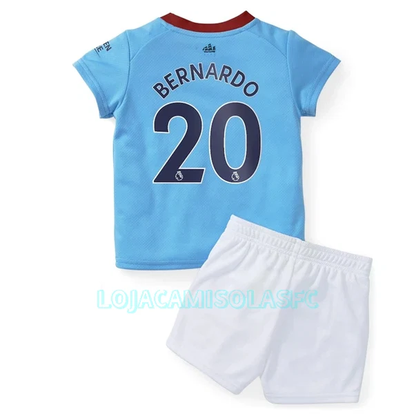 Camisola Manchester City Bernardo 20 Criança Equipamento 1ª 2022/23