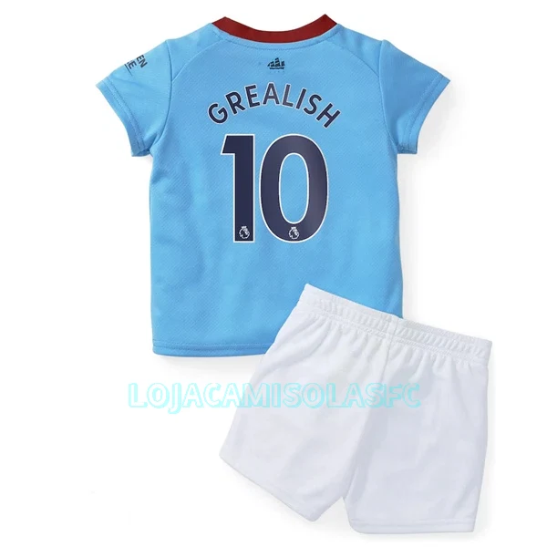 Camisola Manchester City Grealish 10 Criança Equipamento 1ª 2022/23