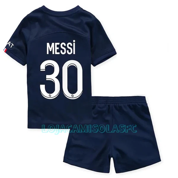 Camisola Paris Saint-Germain Messi 30 Criança Equipamento 1ª 2022/23