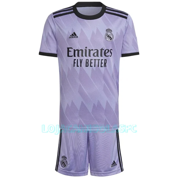 Camisola Real Madrid Criança Equipamento 2ª 2022/23