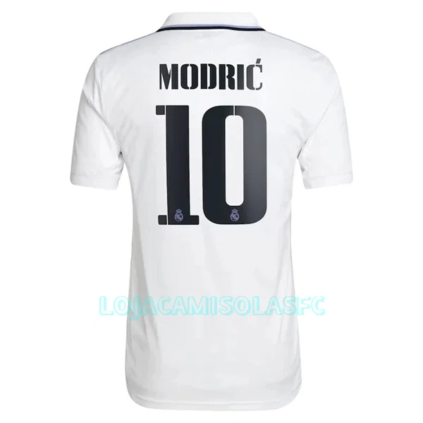 Camisola Real Madrid Modrić 10 Homem Equipamento 1ª 2022/23