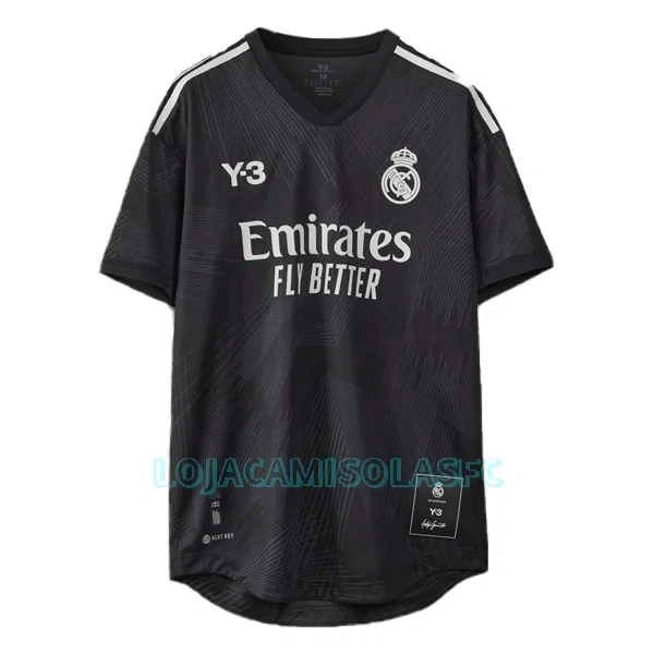 Camisola Real Madrid Y-3 120º Aniversário Homem Equipamento 1ª 2022/23 Preta