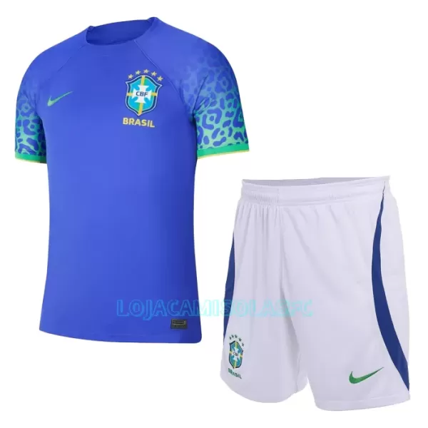 Camisola Brasil Criança Equipamento 2ª Mundial 2022