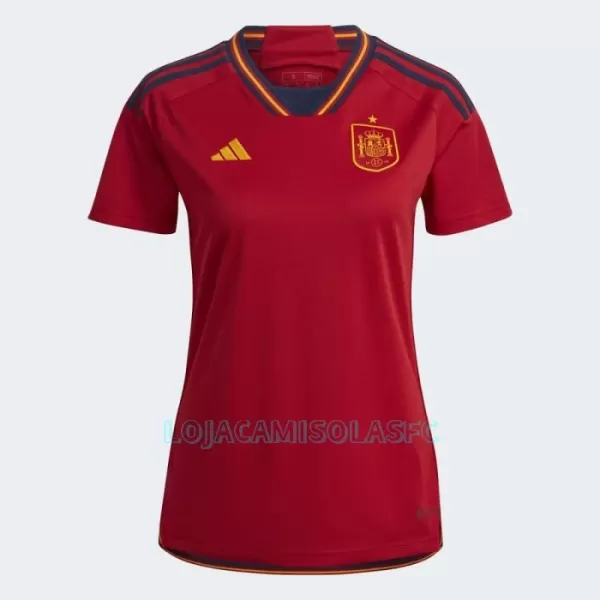 Camisola Espanha Mulher Equipamento 1ª Mundial 2022