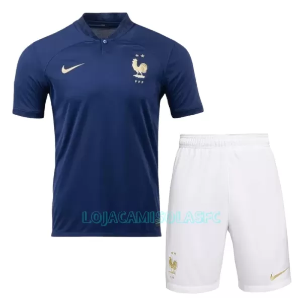 Camisola França Criança Equipamento 1ª Mundial 2022