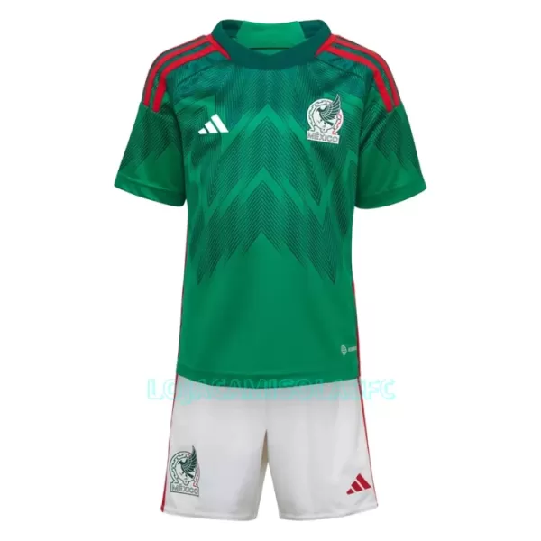 Camisola México Criança Equipamento 1ª Mundial 2022