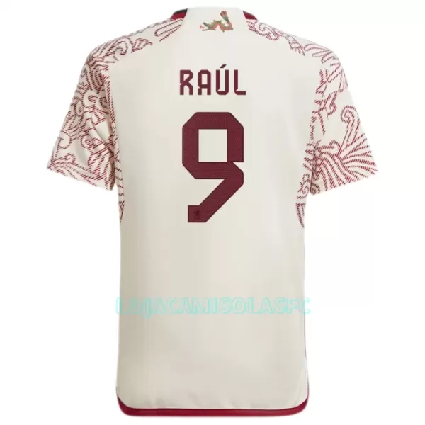 Camisola México Raul 9 Homem Equipamento 2ª Mundial 2022