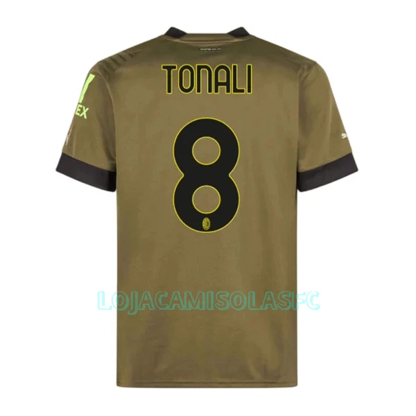 Camisola AC Milan Tonali 8 Homem Equipamento 3ª 2022/23