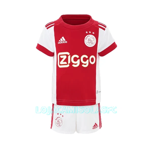 Camisola Ajax Amsterdam Criança Equipamento 1ª 2022/23