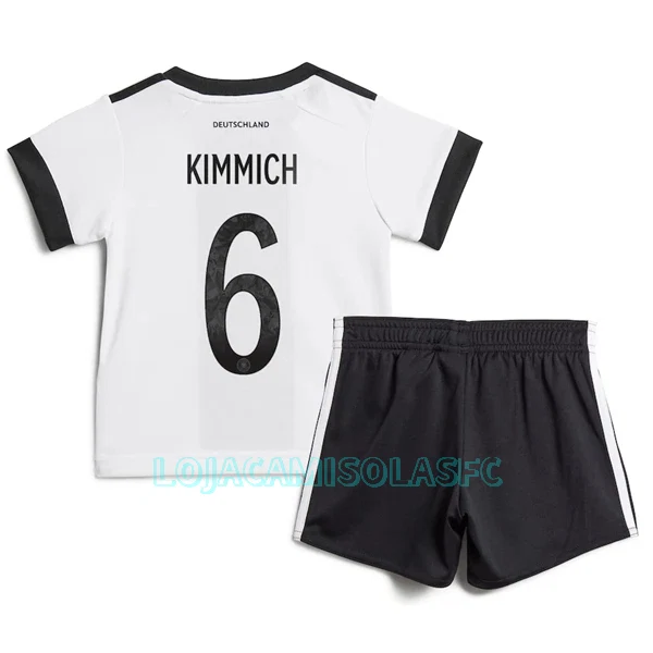 Camisola Alemanha Kimmich 6 Criança Equipamento 1ª Mundial 2022