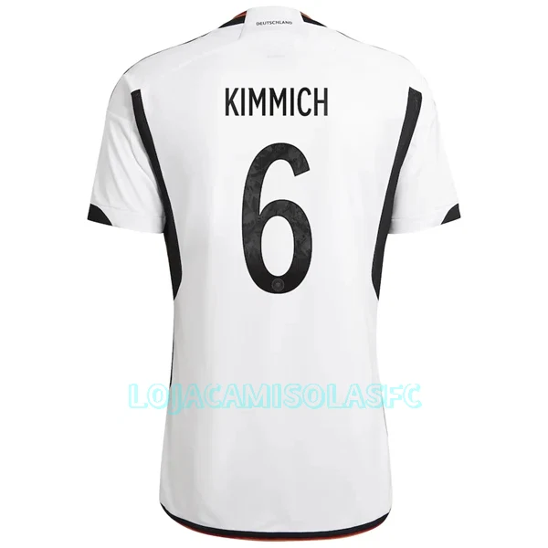 Camisola Alemanha Kimmich 6 Homem Equipamento 1ª Mundial 2022