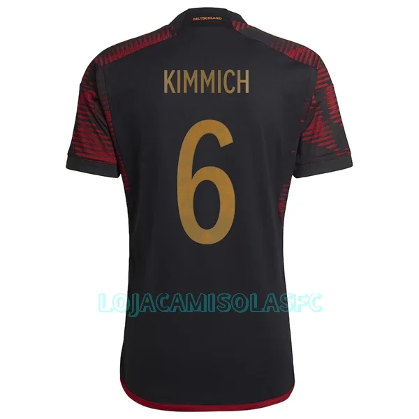 Camisola Alemanha Kimmich 6 Homem Equipamento 2ª Mundial 2022