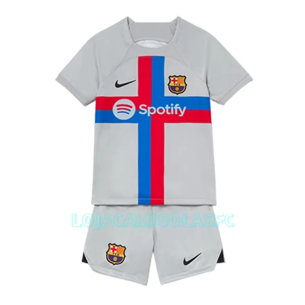 Camisola FC Barcelona Criança Equipamento 3ª 2022/23