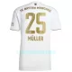 Camisola FC Bayern de Munique Müller 25 Homem Equipamento 2ª 2022/23