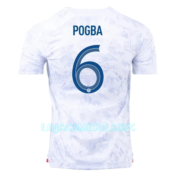 Camisola França Pogba 6 Homem Equipamento 2ª Mundial 2022