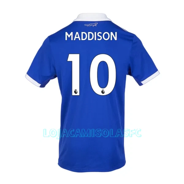 Camisola Leicester City Maddison 10 Homem Equipamento 1ª 2022/23