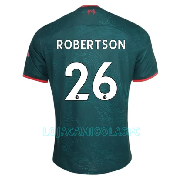 Camisola Liverpool Robertson 26 Homem Equipamento 3ª 2022/23