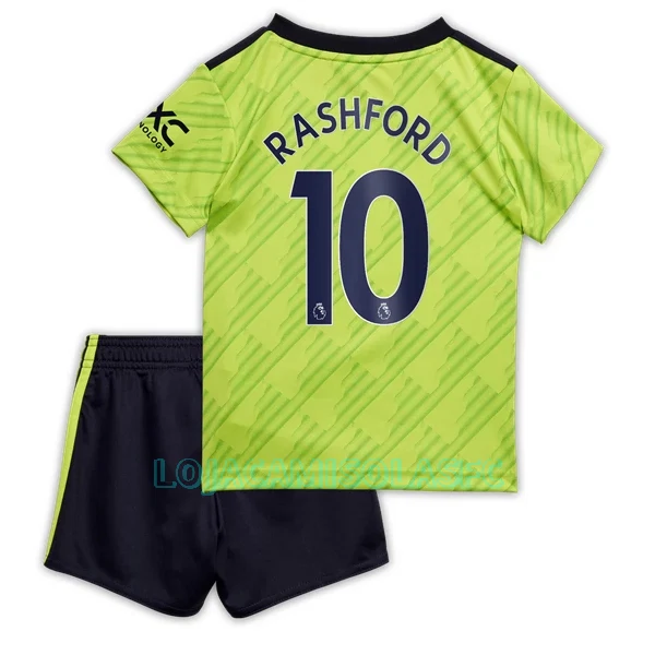 Camisola Manchester United Rashford 10 Criança Equipamento 3ª 2022/23