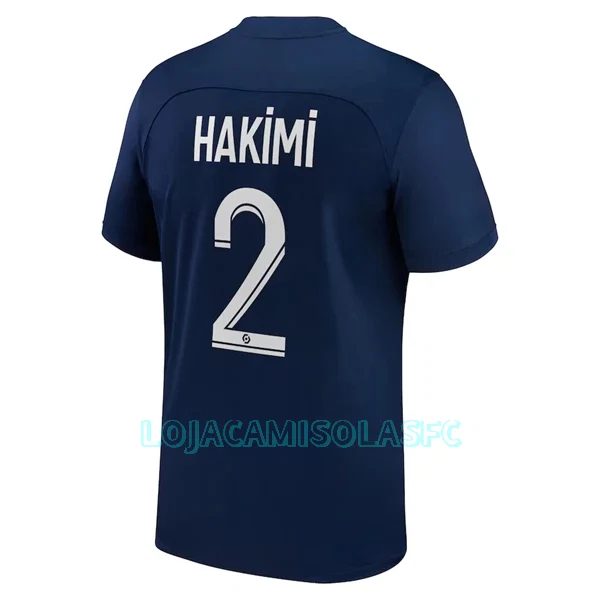 Camisola Paris Saint-Germain Hakimi 2 Homem Equipamento 1ª 2022/23