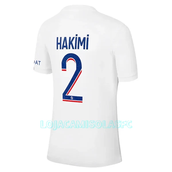 Camisola Paris Saint-Germain Hakimi 2 Homem Equipamento 3ª 2022/23