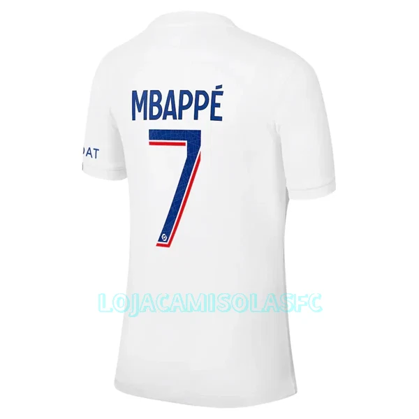 Camisola Paris Saint-Germain Mbappé 7 Homem Equipamento 3ª 2022/23