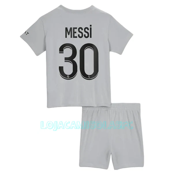 Camisola Paris Saint-Germain Messi 30 Criança Equipamento 2ª 2022/23