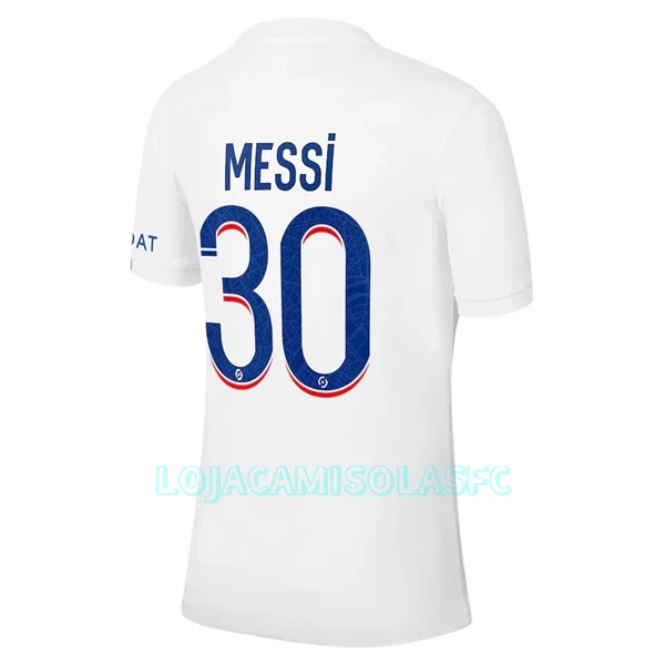 Camisola Paris Saint-Germain Messi 30 Homem Equipamento 3ª 2022/23
