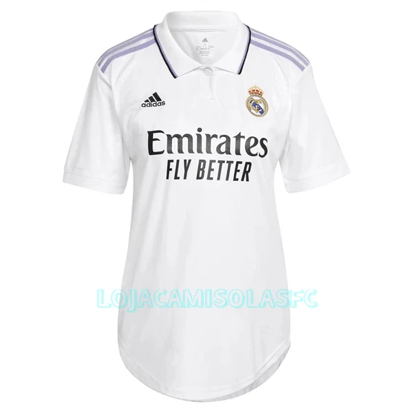 Camisola Real Madrid Mulher Equipamento 1ª 2022/23