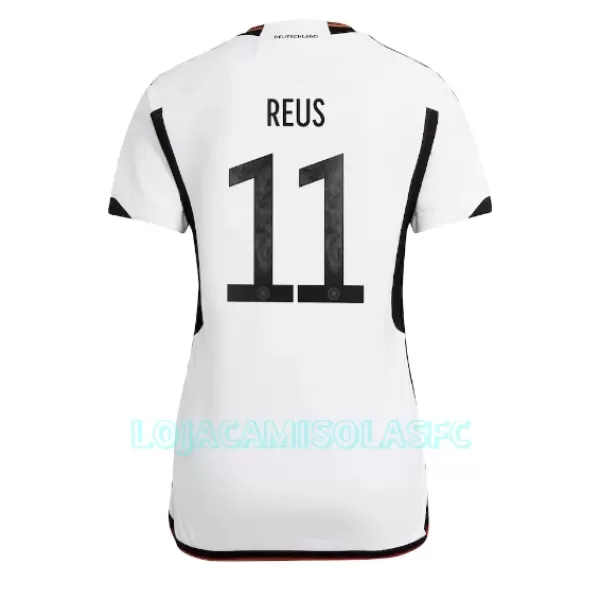 Camisola Alemanha Marco Reus 11 Mulher Equipamento 1ª Mundial 2022