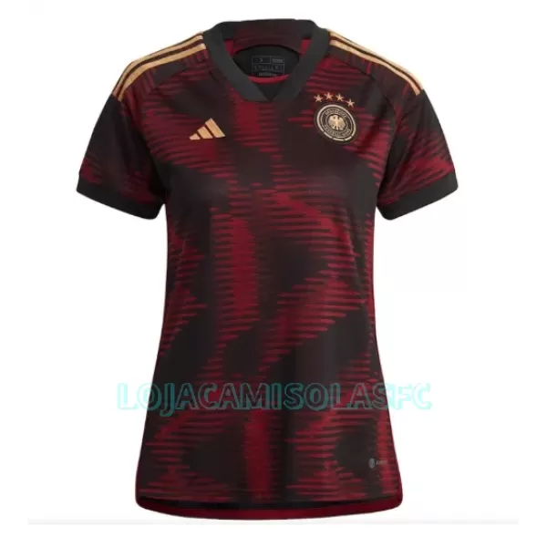 Camisola Alemanha Mulher Equipamento 2ª Mundial 2022