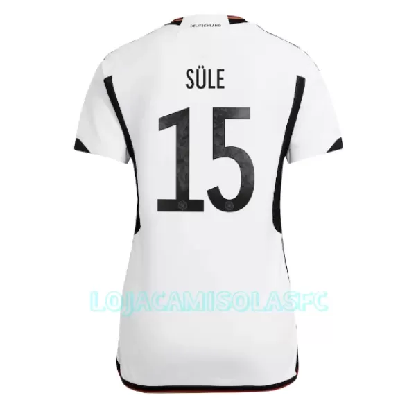 Camisola Alemanha Niklas Sule 15 Mulher Equipamento 1ª Mundial 2022