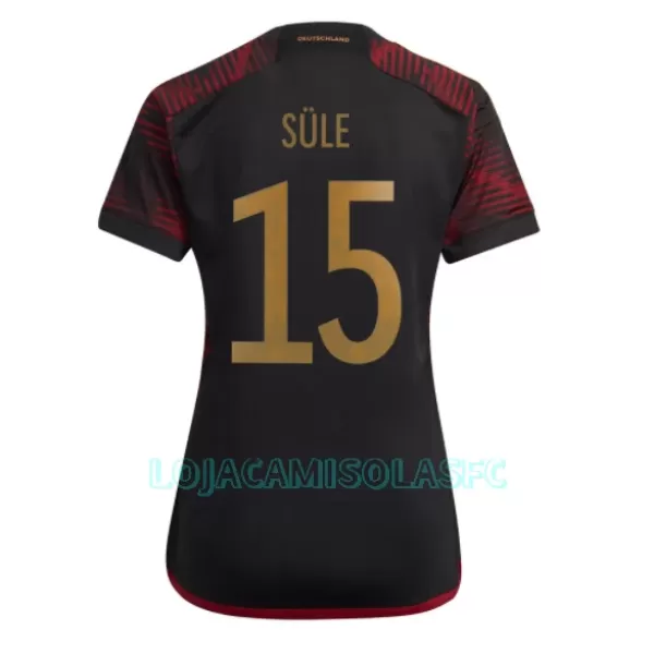 Camisola Alemanha Niklas Sule 15 Mulher Equipamento 2ª Mundial 2022