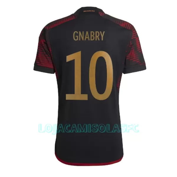 Camisola Alemanha Serge Gnabry 10 Homem Equipamento 2ª Mundial 2022