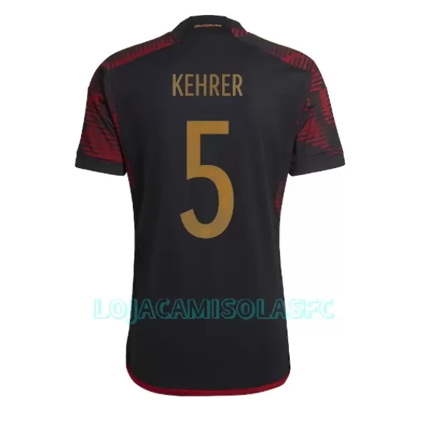 Camisola Alemanha Thilo Kehrer 5 Homem Equipamento 2ª Mundial 2022