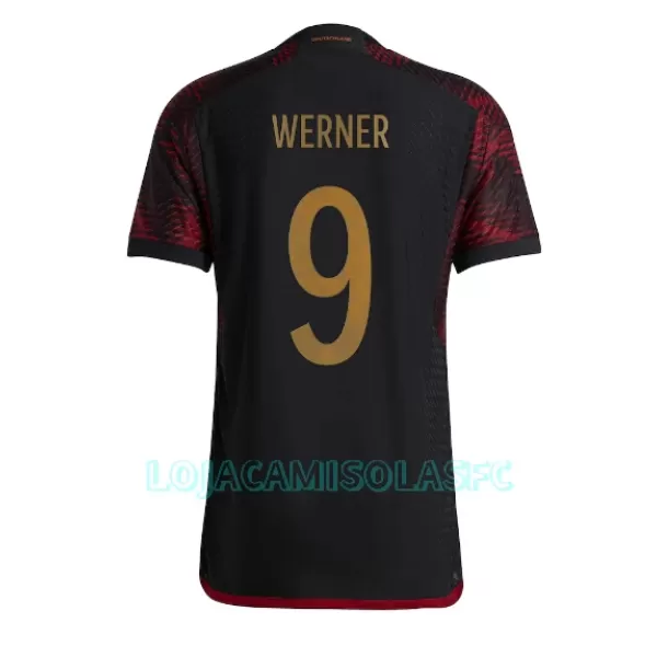 Camisola Alemanha Timo Werner 9 Homem Equipamento 2ª Mundial 2022