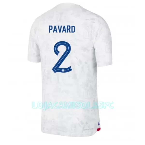 Camisola França Benjamin Pavard 2 Homem Equipamento 2ª Mundial 2022