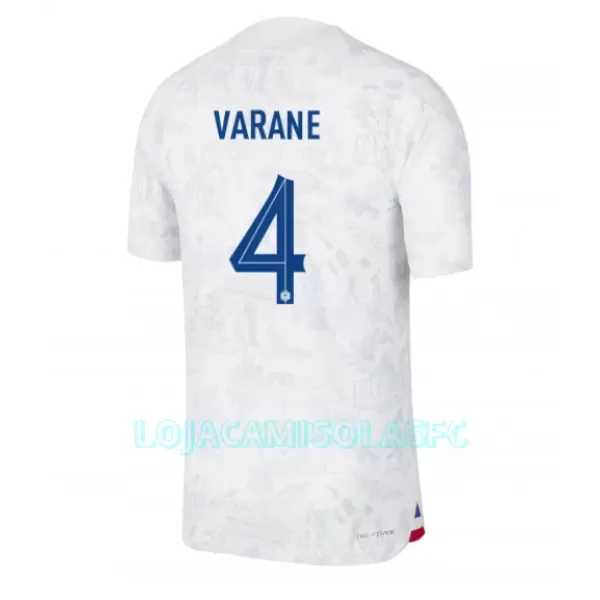 Camisola França Raphael Varane 4 Homem Equipamento 2ª Mundial 2022