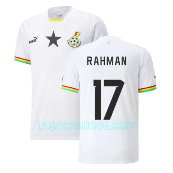 Camisola Gana Baba Rahman 17 Homem Equipamento 1ª Mundial 2022