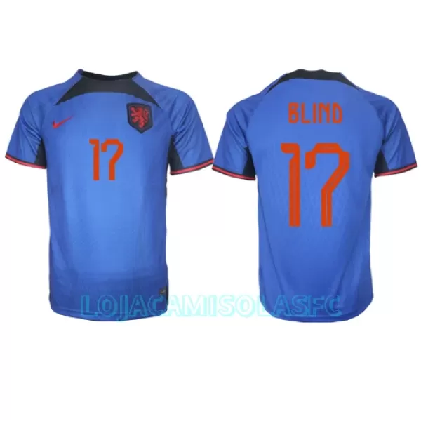 Camisola Holanda Daley Blind 17 Homem Equipamento 2ª Mundial 2022