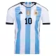 Camisola Argentina 3 Star Messi 10 Homem Equipamento 1ª Mundial 2022