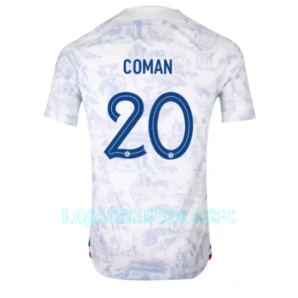 Camisola França Kingsley Coman 20 Homem Equipamento 2ª Mundial 2022