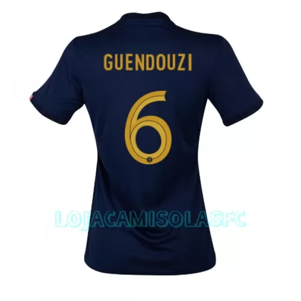 Camisola França Matteo Guendouzi 6 Mulher Equipamento 1ª Mundial 2022