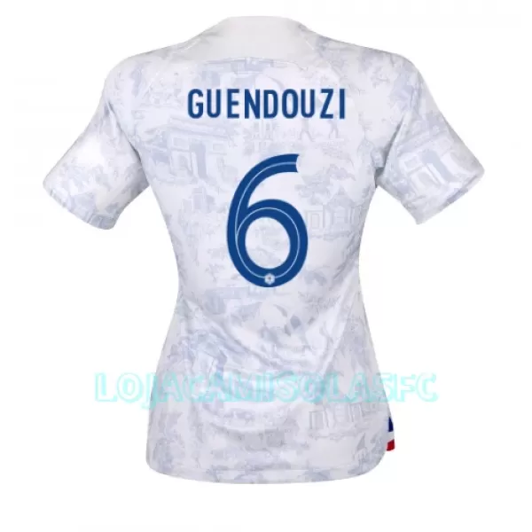 Camisola França Matteo Guendouzi 6 Mulher Equipamento 2ª Mundial 2022