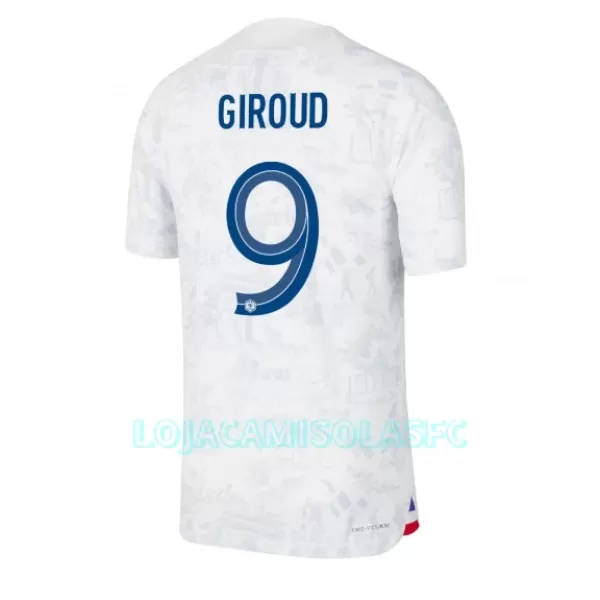Camisola França Olivier Giroud 9 Homem Equipamento 2ª Mundial 2022