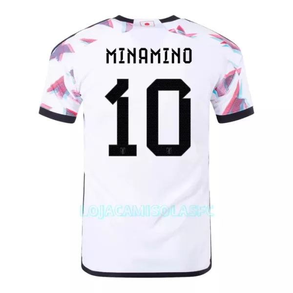 Camisola Japão MINAMINO 10 Homem Equipamento 2ª Mundial 2022