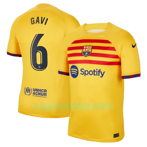 Camisola FC Barcelona GAVI 6 Homem Equipamento 4ª 2022/23
